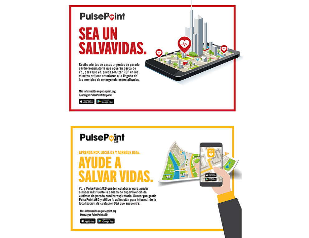 PulsePoint Outreach Postcard (Spanish language).